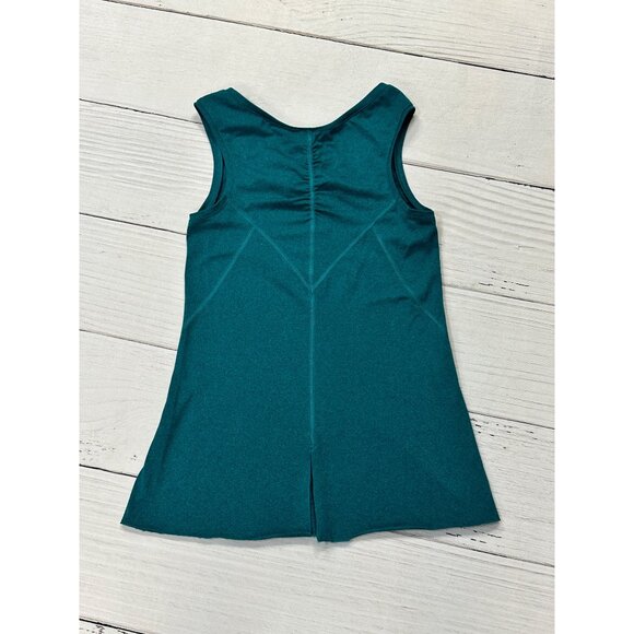 Woman's Teal Anue Yoga Athletic Back Slit Stretch Tank Top Size Small - Picture 8 of 10